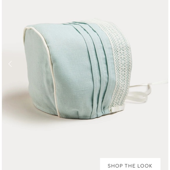 Pepa London Lace Trim Ivory Bow Dress in Teal - Picture 2 of 6